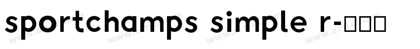 sportchamps simple r字体转换